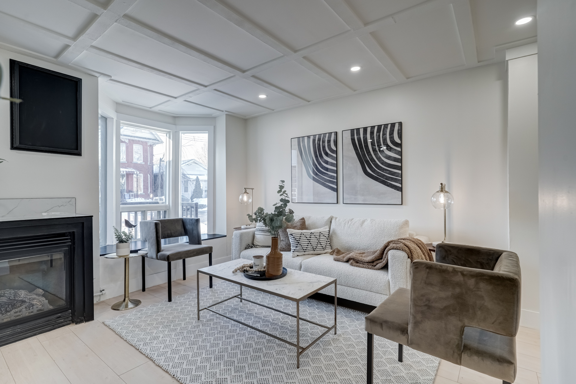 Hamilton living room after LikeHouse renovation