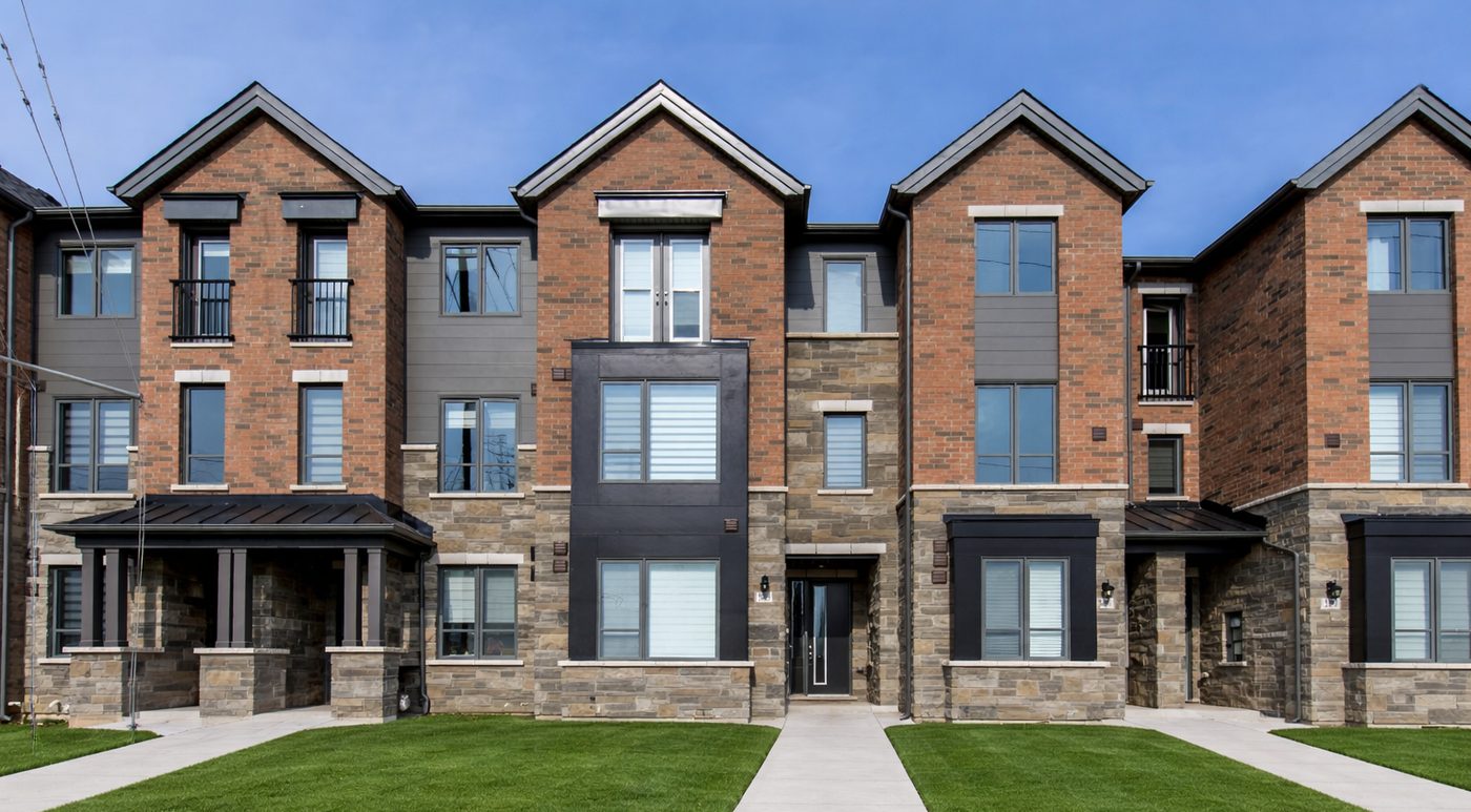 Townhome exterior of a LikeHouse-managed rental property in the Greater Toronto and Hamilton Area