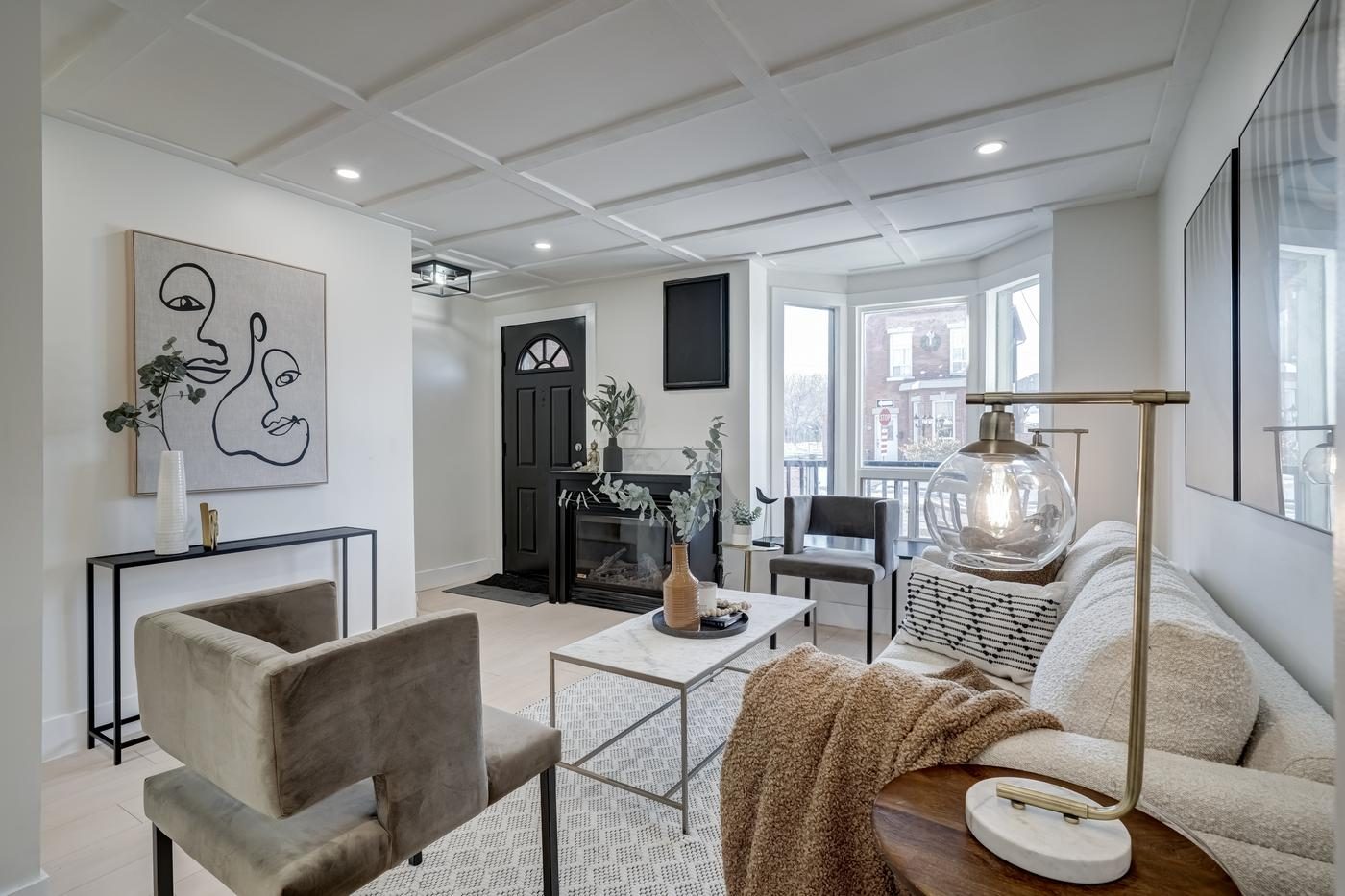 Well-maintained living room in a managed property